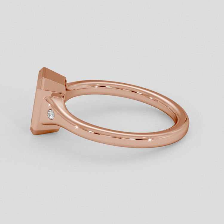 14K Rose Gold Men's Ring Setting