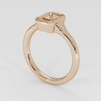 18K Rose Gold Three Stone Ring Setting Video