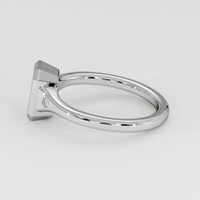 10K White Gold Three Stone Ring Setting Image