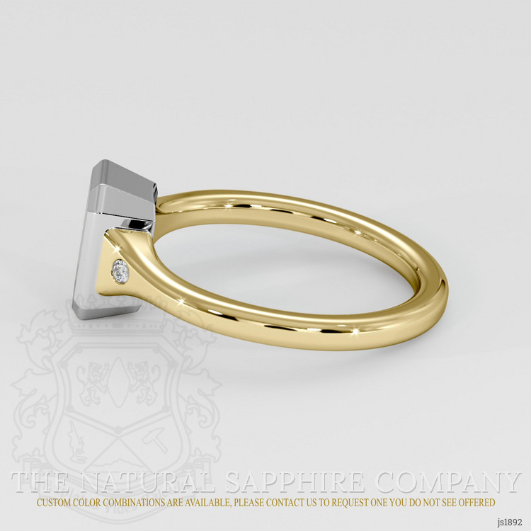14K White & Yellow Men's Ring Setting