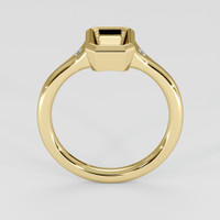 14K Yellow Gold Three Stone Ring Setting Image