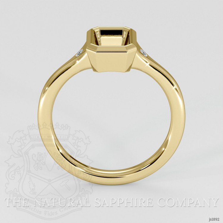 14K Yellow Gold Three Stone Ring Setting