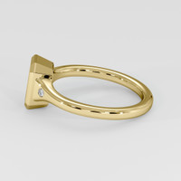 18K Yellow Gold Three Stone Ring Setting Image