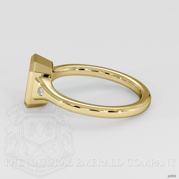 18K Yellow Gold Three Stone Ring Setting
