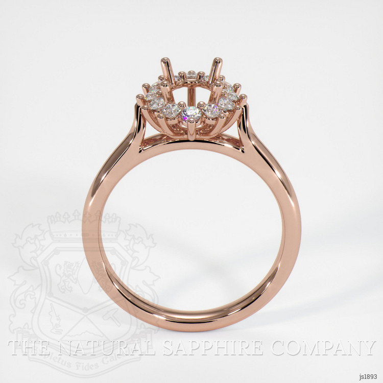 14K Rose Gold Antique Style Ring Setting