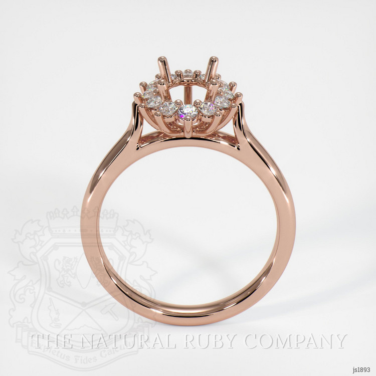 14K Rose Gold Antique Style Ring Setting