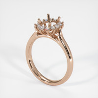 18K Rose Gold Antique Style Ring Setting Video