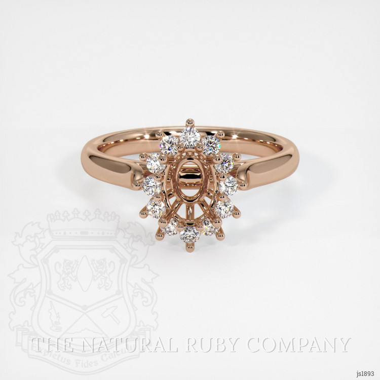 18K Rose Gold Antique Style Ring Setting