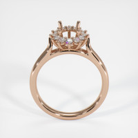 18K Rose Gold Antique Style Ring Setting Image