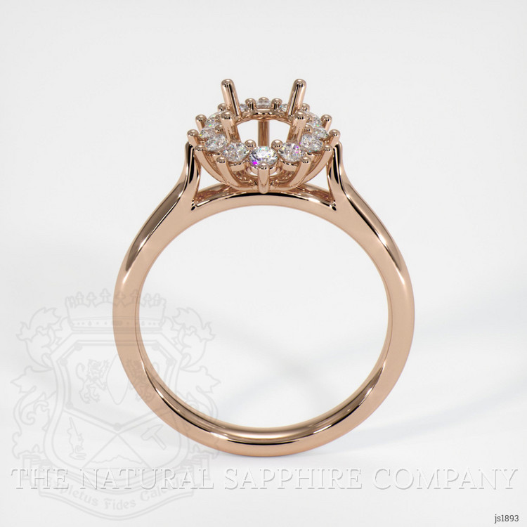 18K Rose Gold Antique Style Ring Setting