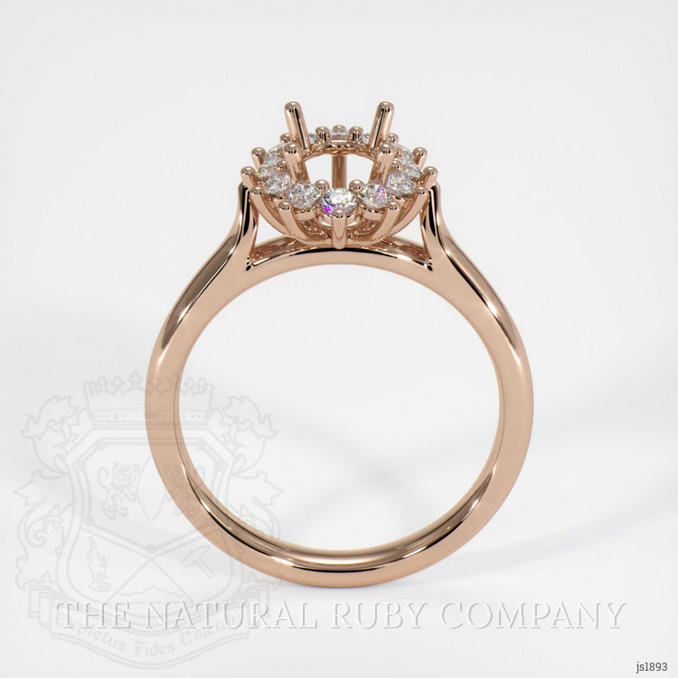 18K Rose Gold Antique Style Ring Setting