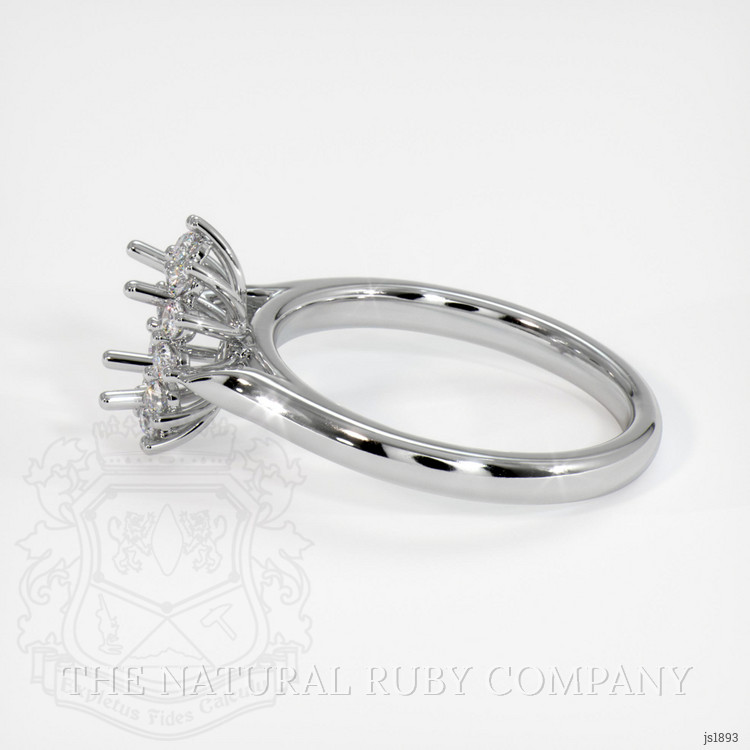 14K White Gold Antique Style Ring Setting