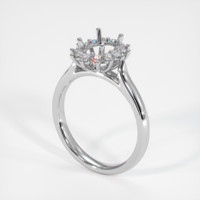 18K White Gold Antique Style Ring Setting Video