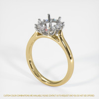 18K White & Yellow Antique Style Ring Setting Video