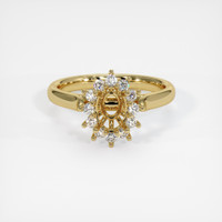 14K Yellow Gold Antique Style Ring Setting Image