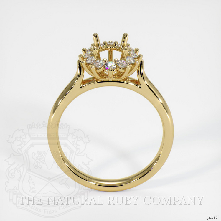 14K Yellow Gold Antique Style Ring Setting