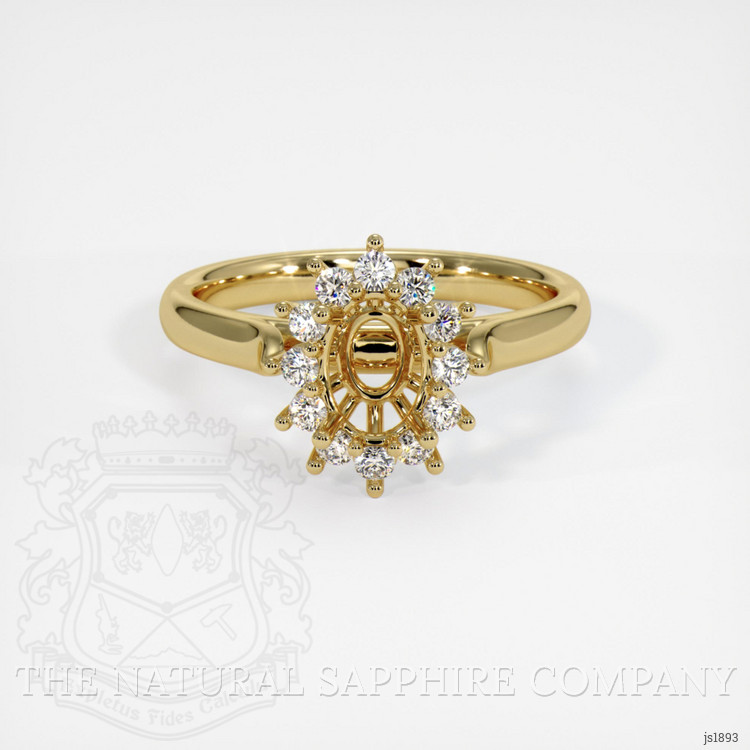 18K Yellow Gold Antique Style Ring Setting