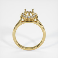 18K Yellow Gold Antique Style Ring Setting Image