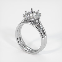 Platinum 950 Antique Style Ring Setting Video