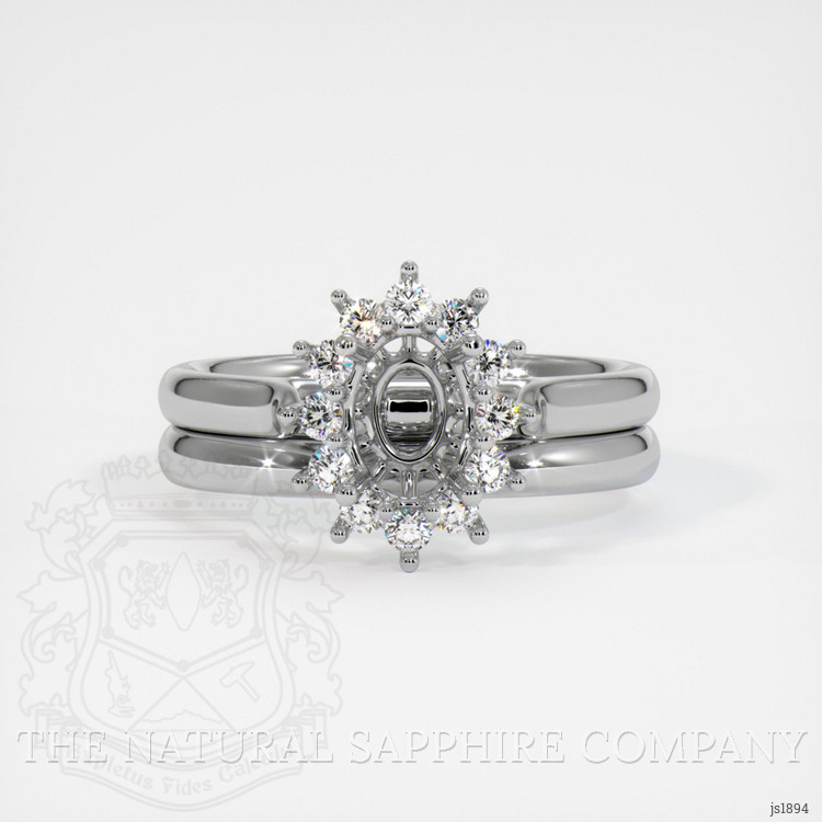 Platinum 950 Antique Style Ring Setting