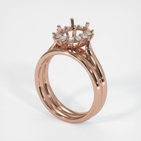14K Rose Gold Antique Style Ring Setting Video