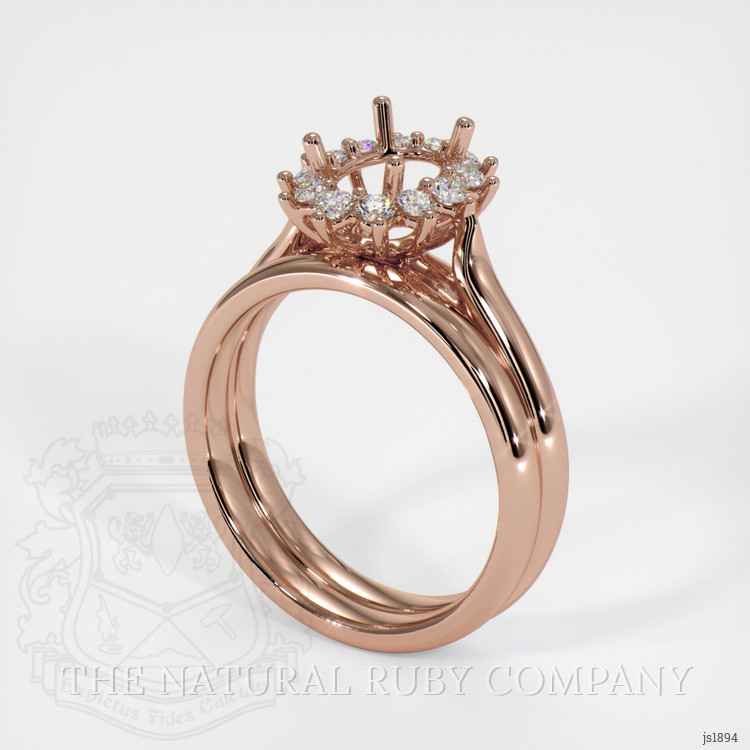 14K Rose Gold Antique Style Ring Setting