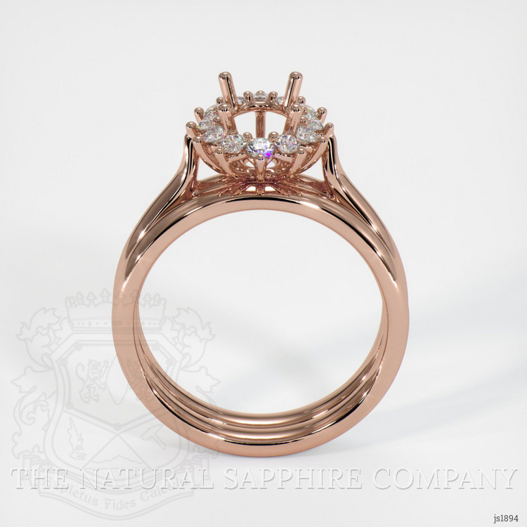 14K Rose Gold Antique Style Ring Setting