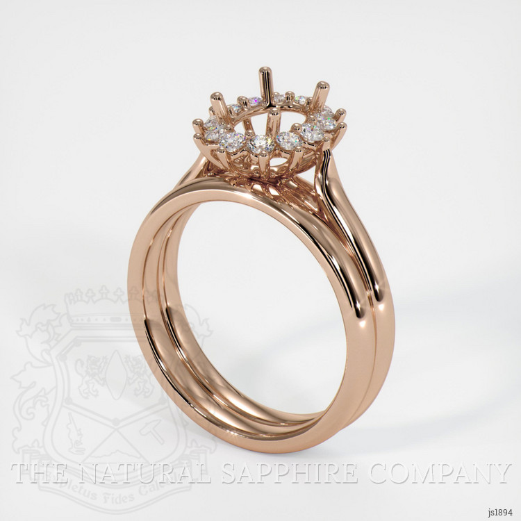 18K Rose Gold Antique Style Ring Setting