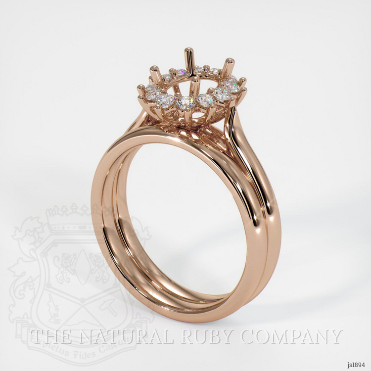 18K Rose Gold Antique Style Ring Setting