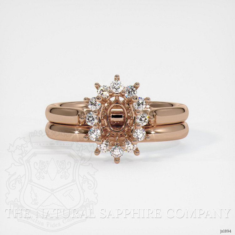 18K Rose Gold Antique Style Ring Setting