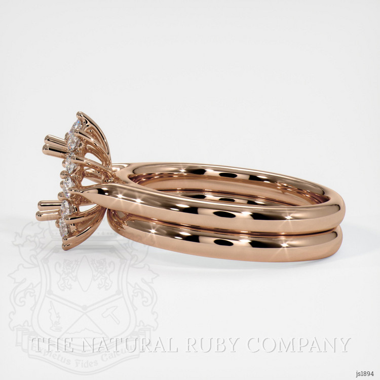 18K Rose Gold Antique Style Ring Setting