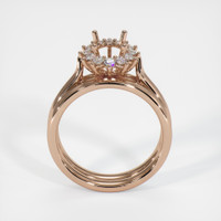 18K Rose Gold Antique Style Ring Setting Image