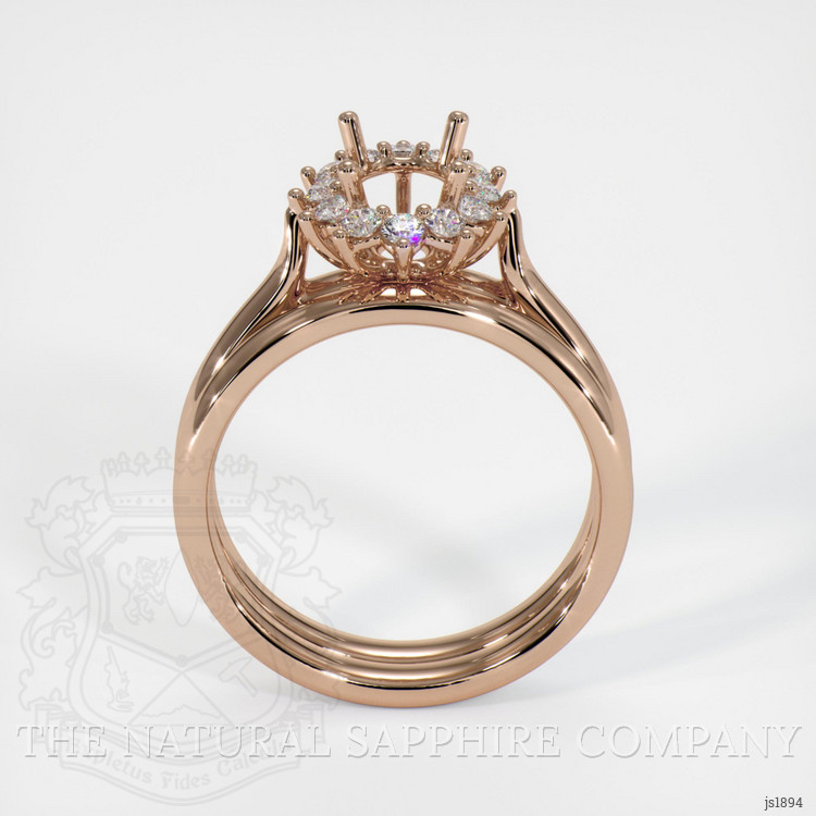 18K Rose Gold Antique Style Ring Setting