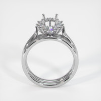14K White Gold Antique Style Ring Setting Image