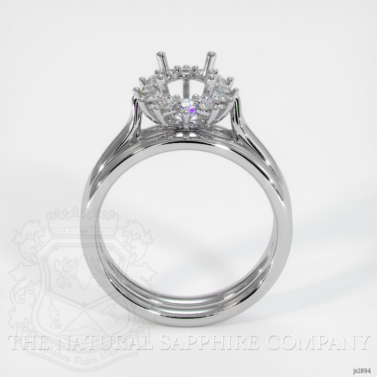 18K White Gold Antique Style Ring Setting