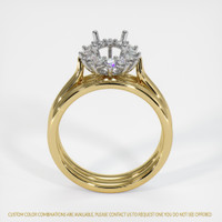 18K White & Yellow Antique Style Ring Setting Image