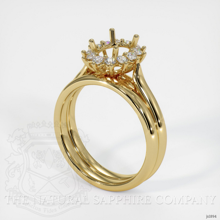 14K Yellow Gold Antique Style Ring Setting