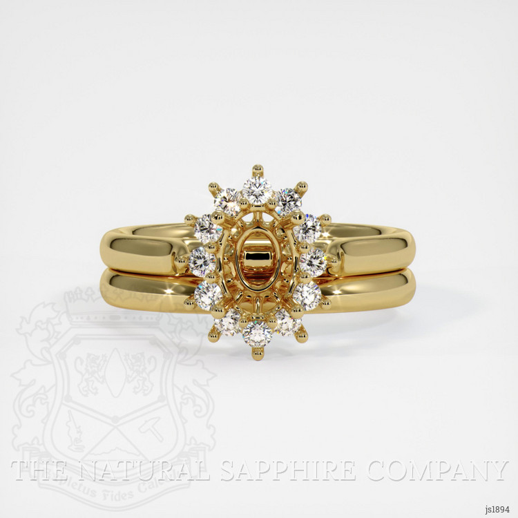 14K Yellow Gold Antique Style Ring Setting