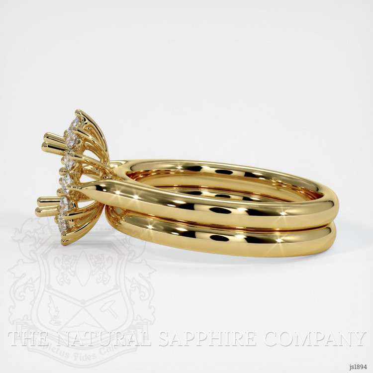 18K Yellow Gold Antique Style Ring Setting