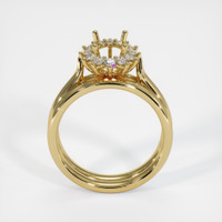 18K Yellow Gold Antique Style Ring Setting Image