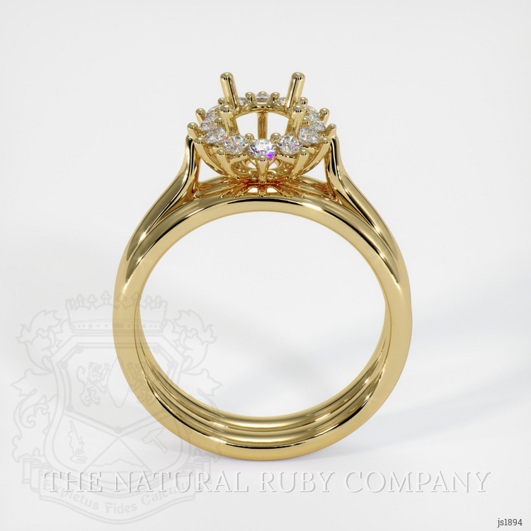 18K Yellow Gold Antique Style Ring Setting
