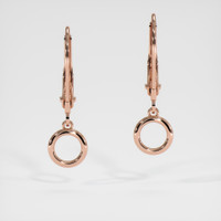14K Rose Gold Bezel Earring Setting Video