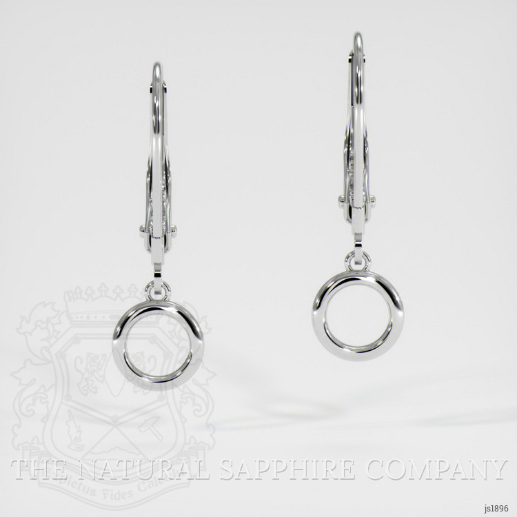 Silver Bezel Earring Setting