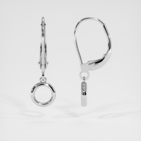 Silver Bezel Earring Setting Image