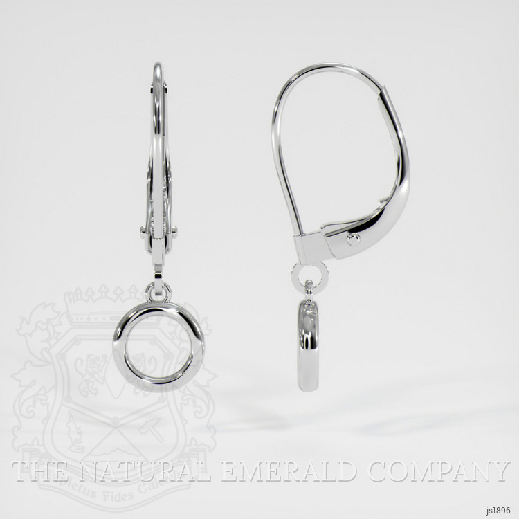 Silver Bezel Earring Setting