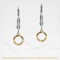 14K Yellow & White Bezel Earring Setting Video