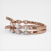 14K Rose Gold Accent Stones Ring Setting Image