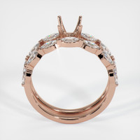 14K Rose Gold Accent Stones Ring Setting Image