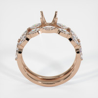 18K Rose Gold Accent Stones Ring Setting Image