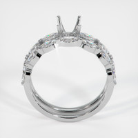 Silver Accent Stones Ring Setting Image